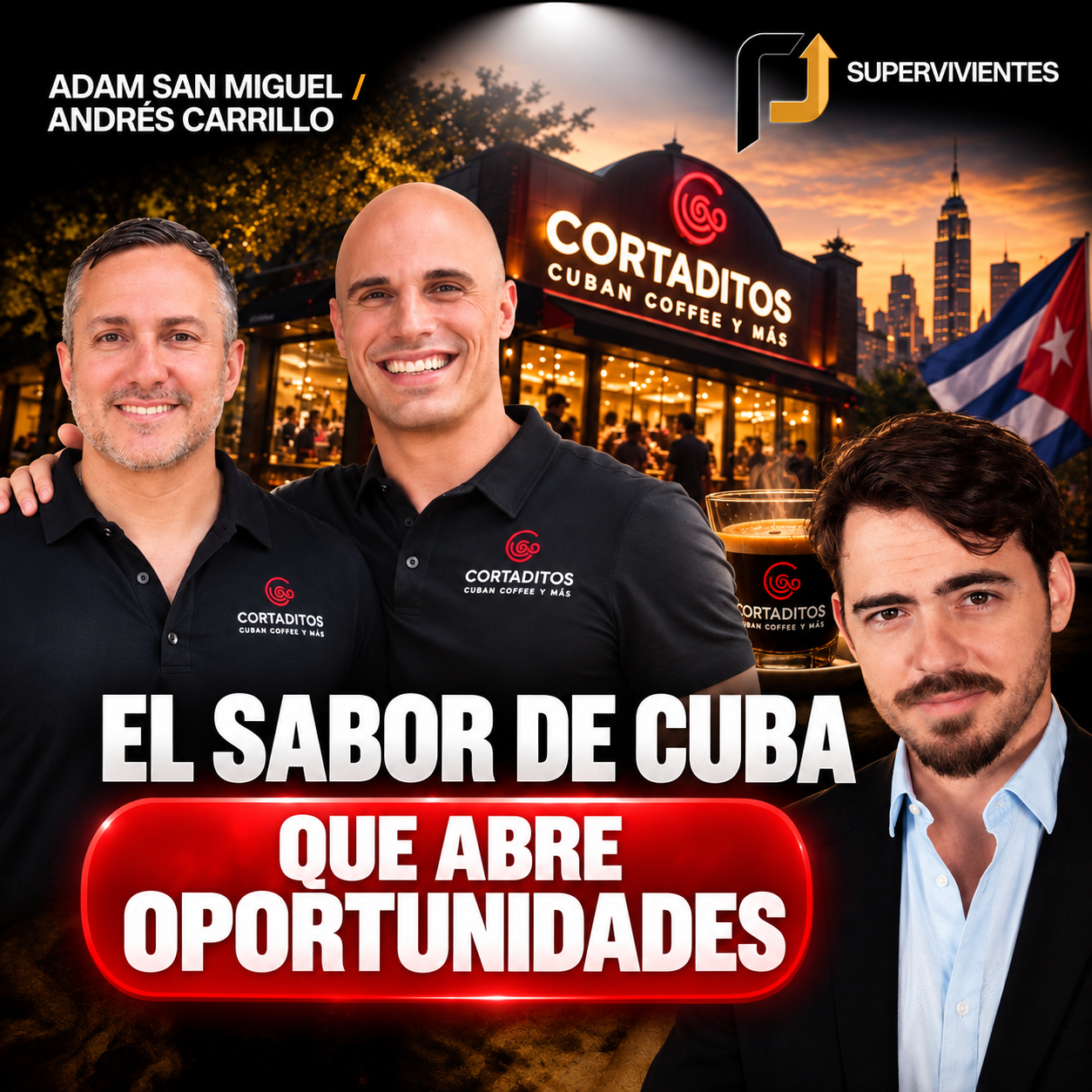 Portada de presentación de Adam San Miguel y Andrés Carrillo en SUPERVIVIENTES